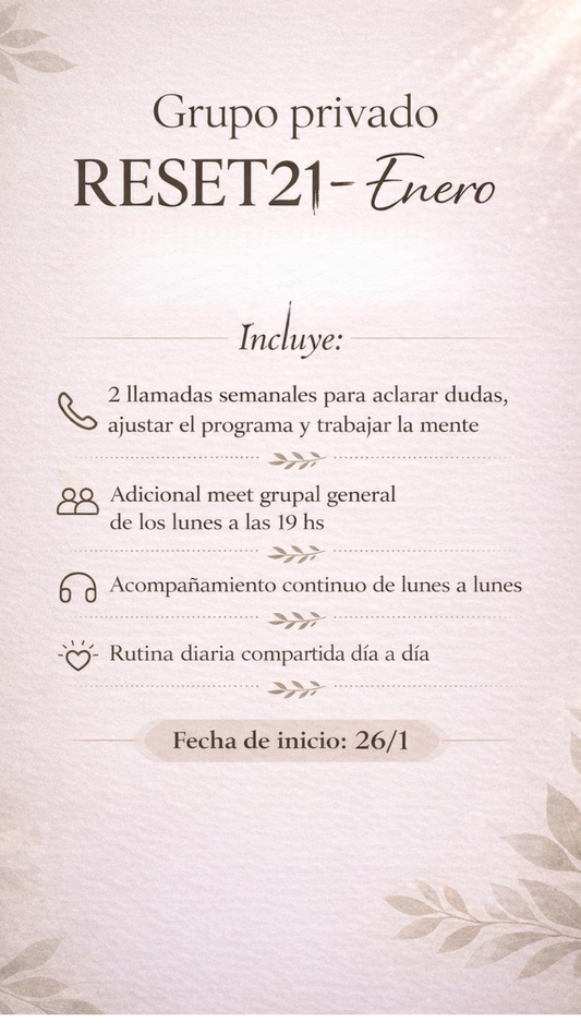 INICIO 26/1 | Acompañamiento grupo privado